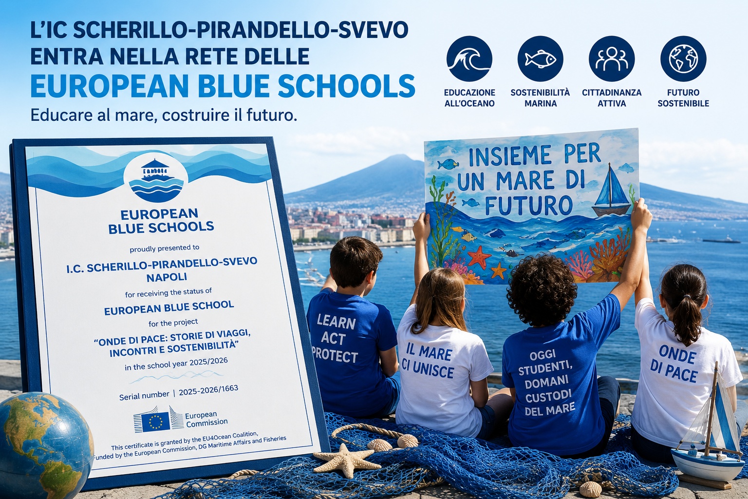 IC Scherillo-Pirandello-Svevo, European Blue School: ambasciatori del mare e della sostenibilità!