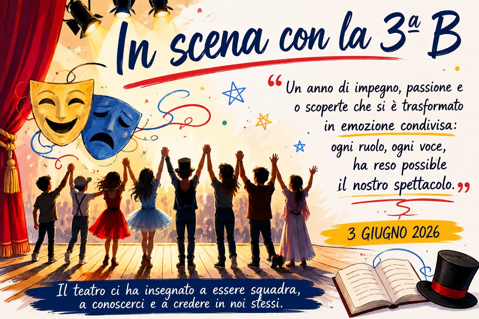 Il teatro come palestra di vita: in scena la 3ª B della Secondaria di 1°!